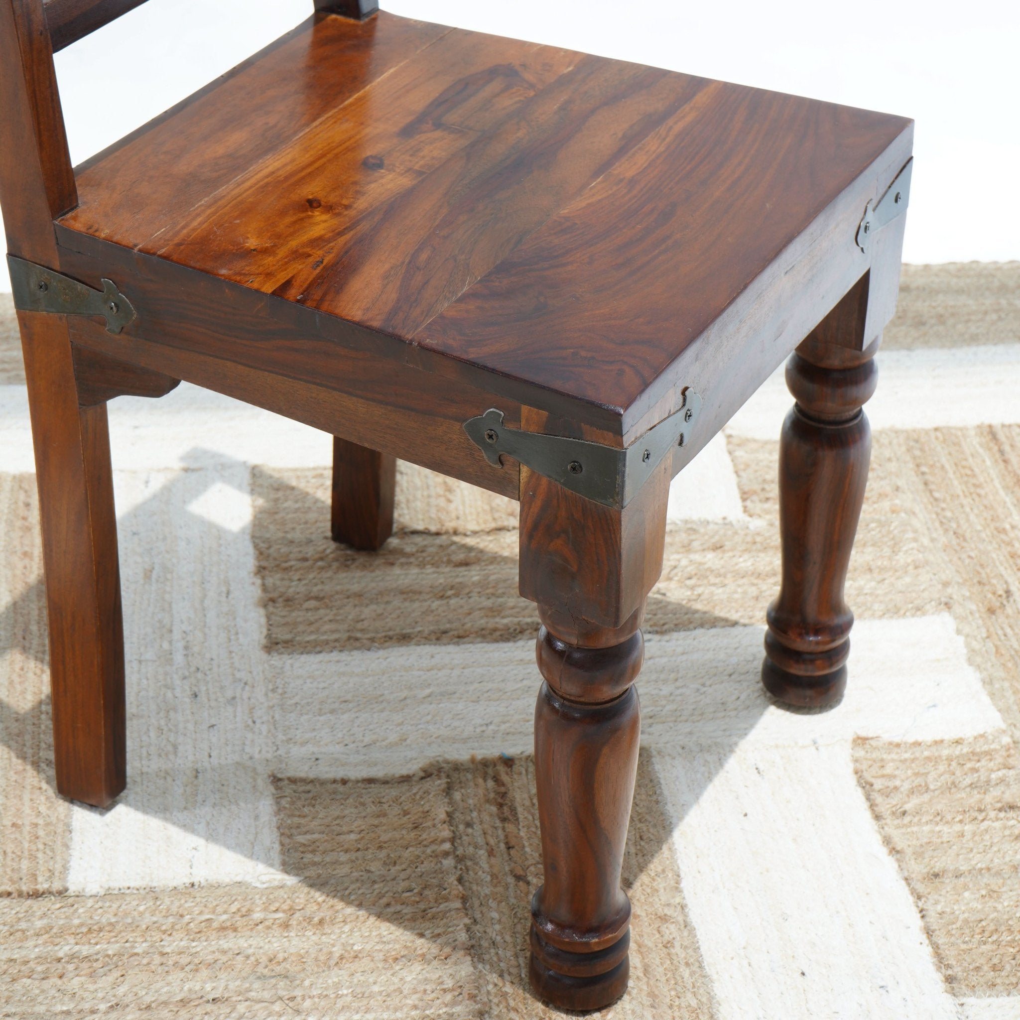 SHESTILE WOODEN DINING CHAIR - Art and craft furniture