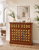 Shestile Wooden Two Door Sideboard - Art and craft furniture