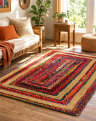SIERRA JUTE AND CHINDI HANDMADE RUG - Art and craft furniture