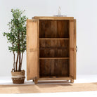 SIERRA WOODEN CARVING CABINET - Art and craft furniture