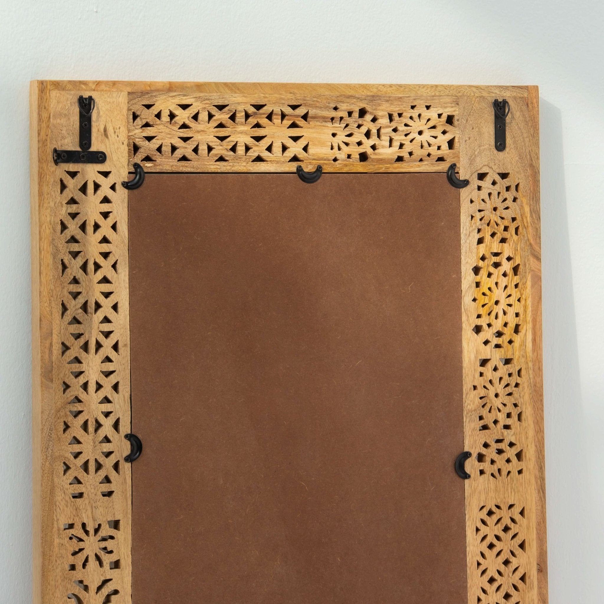 SIERRA WOODEN CARVING MIRROR FRAME - Art and craft furniture