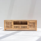 SIERRA WOODEN CARVING TV STAND - Art and craft furniture