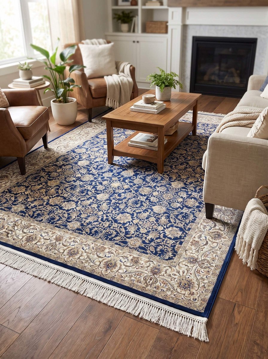 Simorgh Nevy Blue Carpet - Art and craft furniture