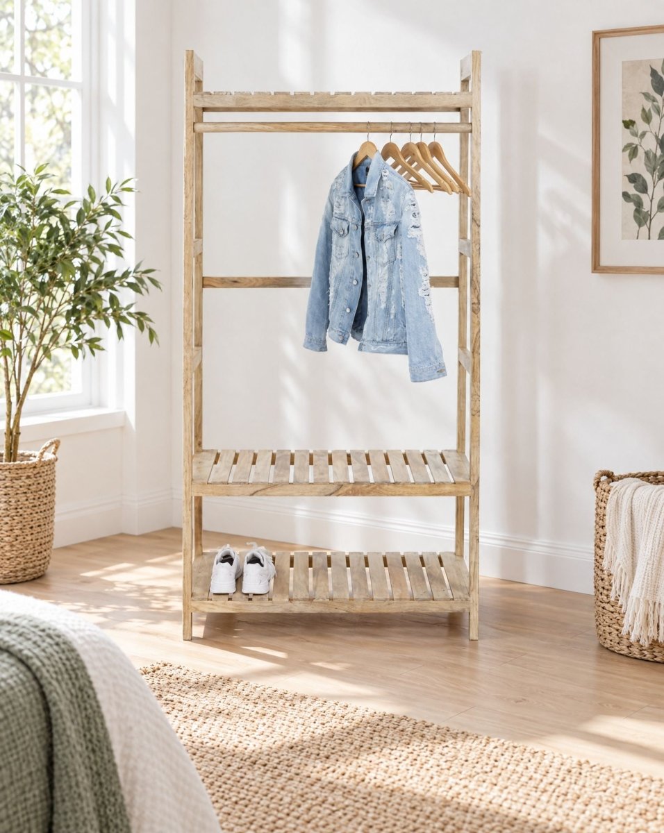 Skyline Wooden Coat Rack - Art and craft furniture