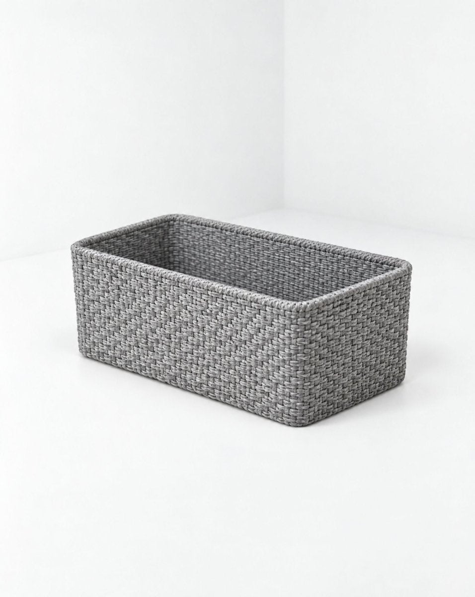 Slate Weave Rectangle Planter - Art and craft furniture