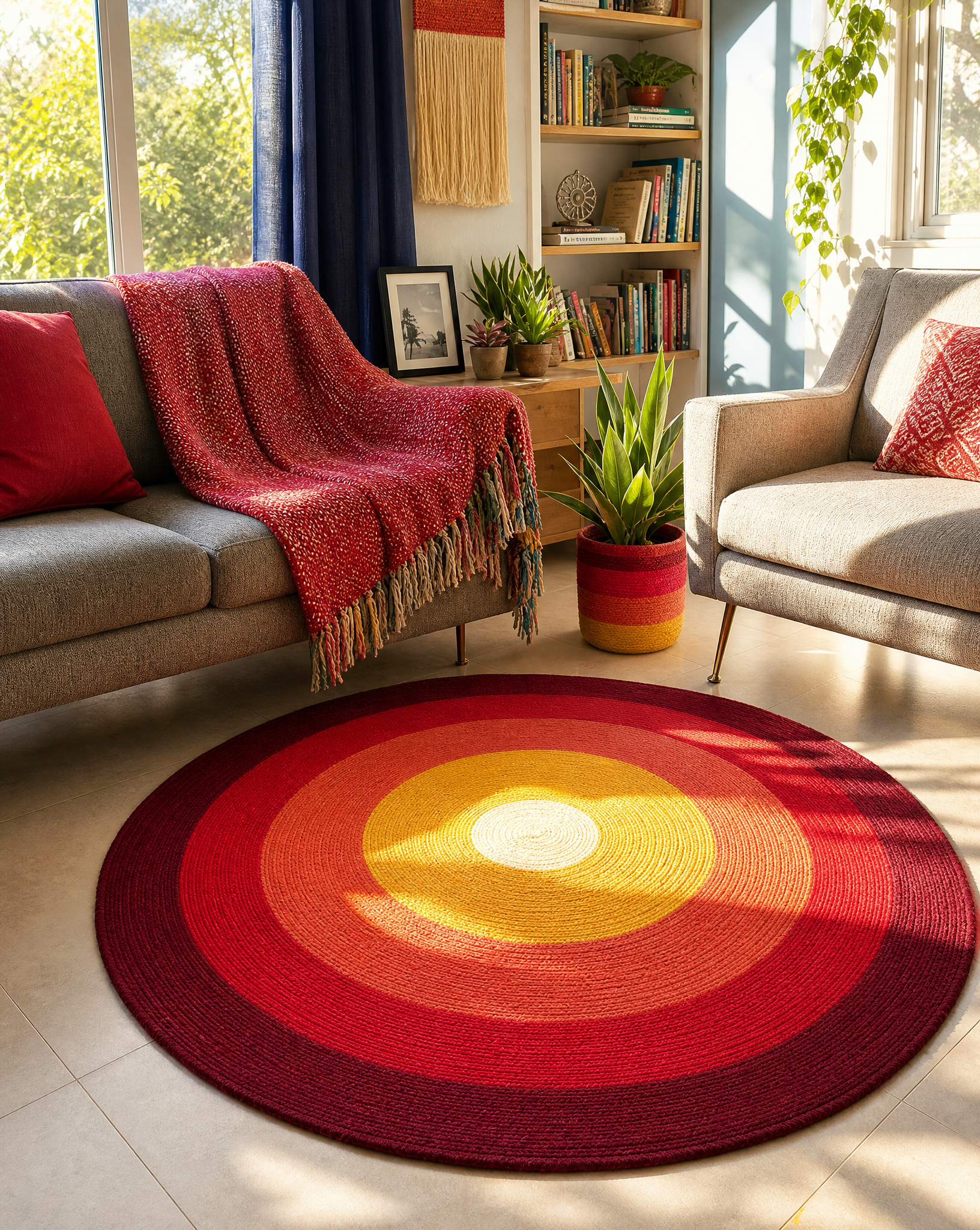 Solstice Handmade Cotton Rug - Art and craft furniture
