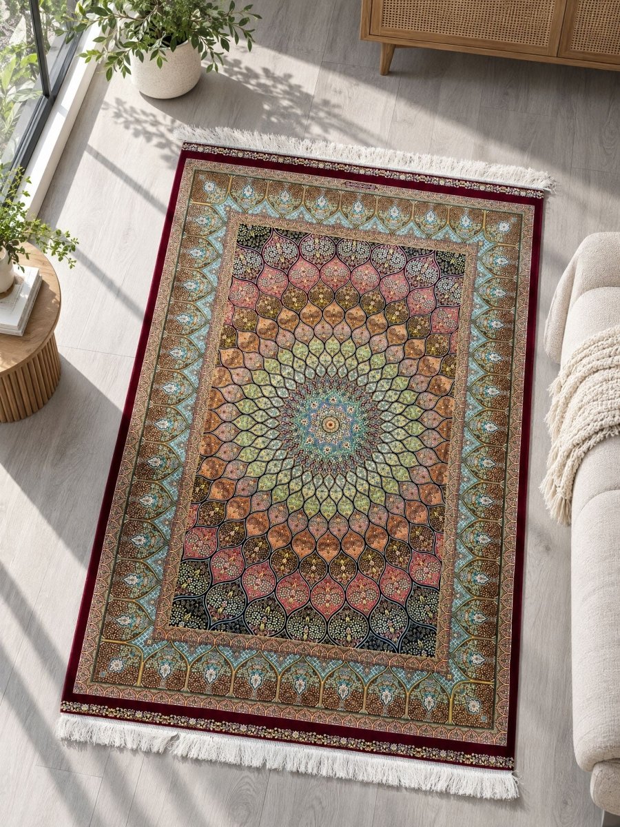 Sorkh Burgandy Red Carpet - Art and craft furniture