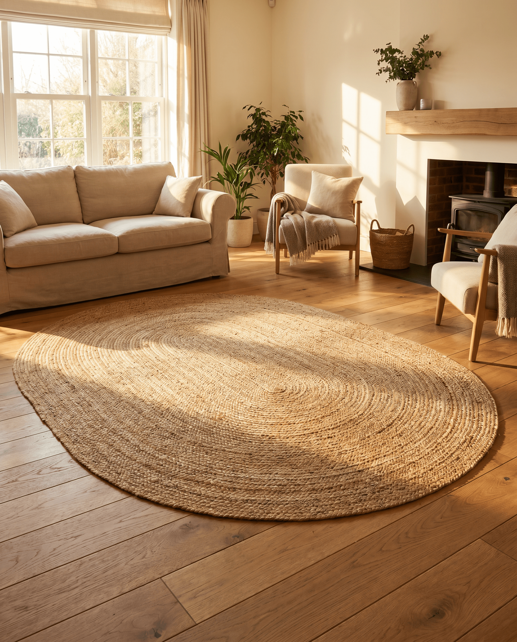 SPRING JUTE HANDMADE RUG - Art and craft furniture