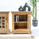 STARLIGHT ONE GLASS DOOR NIGHTSTAND - Art and craft furniture