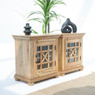 STARLIGHT ONE GLASS DOOR NIGHTSTAND - Art and craft furniture