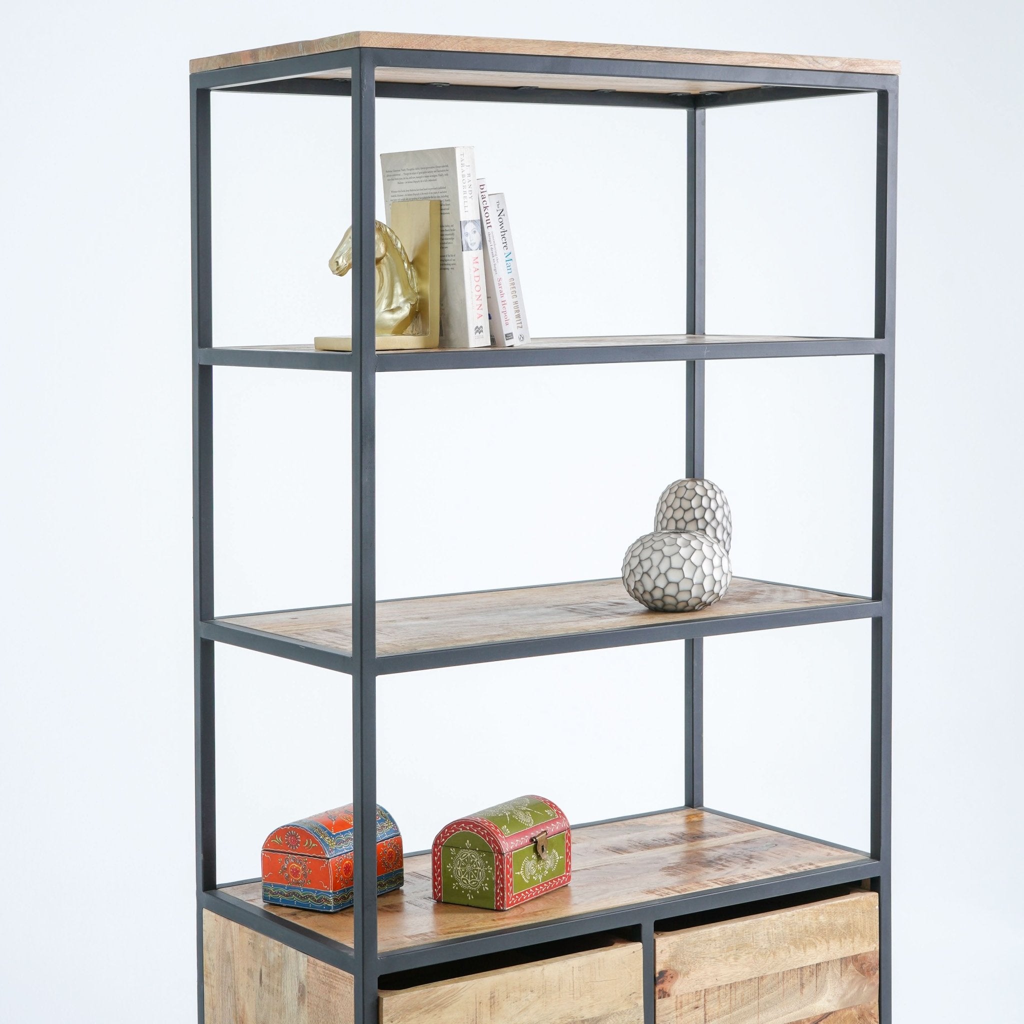 STEELWOOD SIX-DRAWER BOOKSHELF - Art and craft furniture