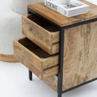 STEELWOOD THREE DRAWER NIGHTSTAND TABLE - Art and craft furniture