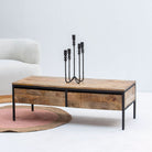 STEELWOOD TWO DRAWER COFFEE TABLE - Art and craft furniture