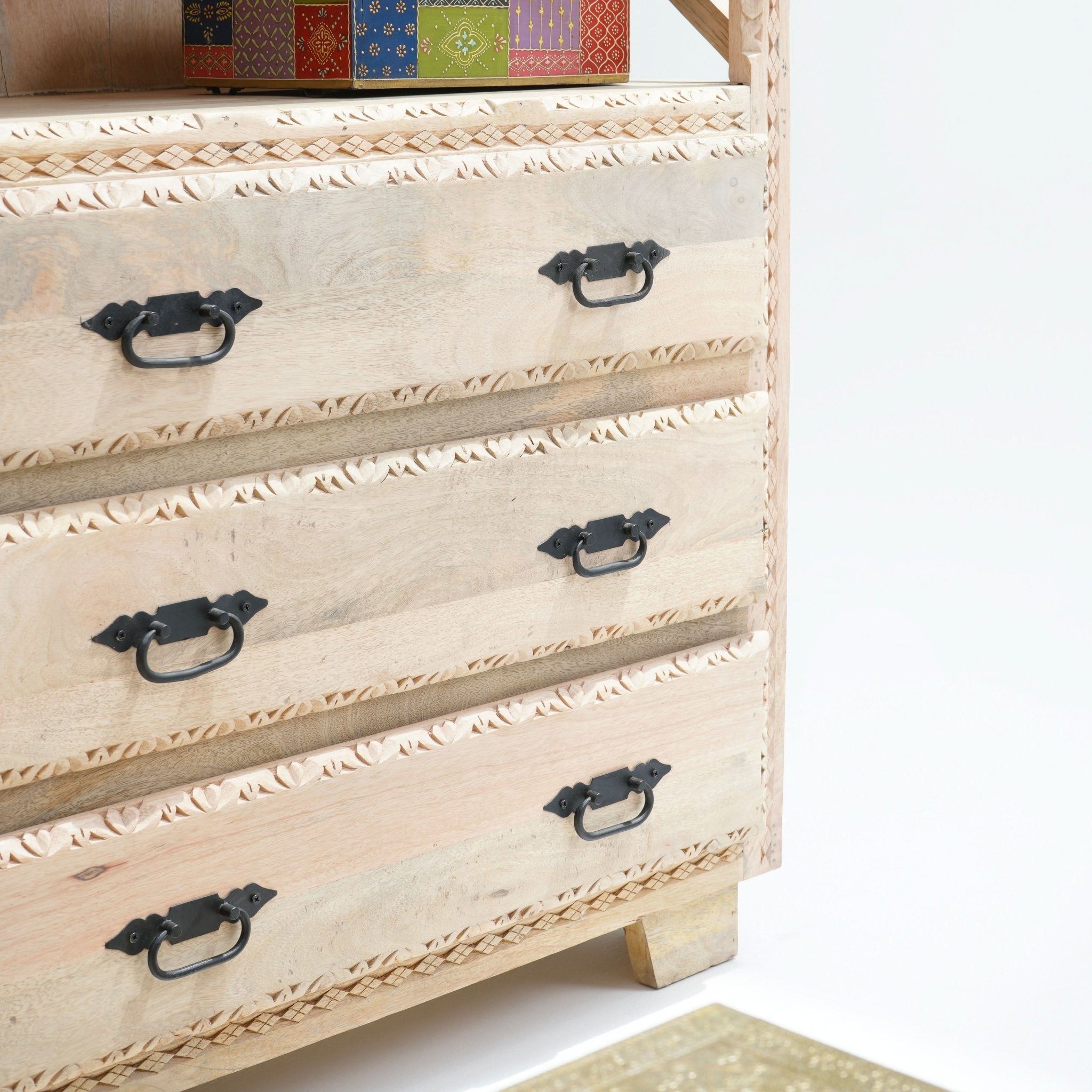 STOCKHOLM THREE-DRAWER BOOKSHELF - Art and craft furniture