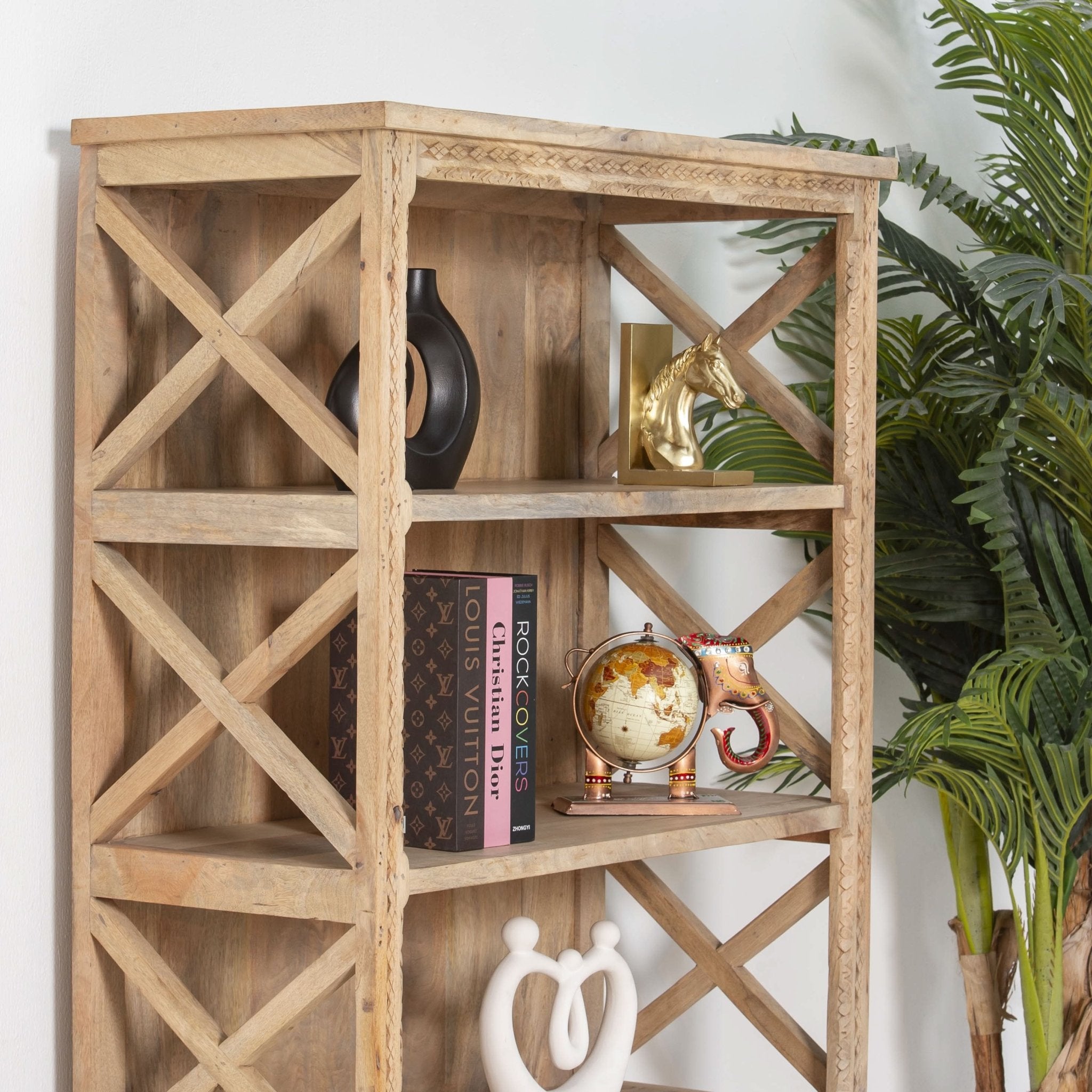 STOCKHOLM WOODEN BOOKSHELF - Art and craft furniture