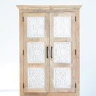 SWAN HILL TWO CARVED DOOR SERENITY CABINET - Art and craft furniture