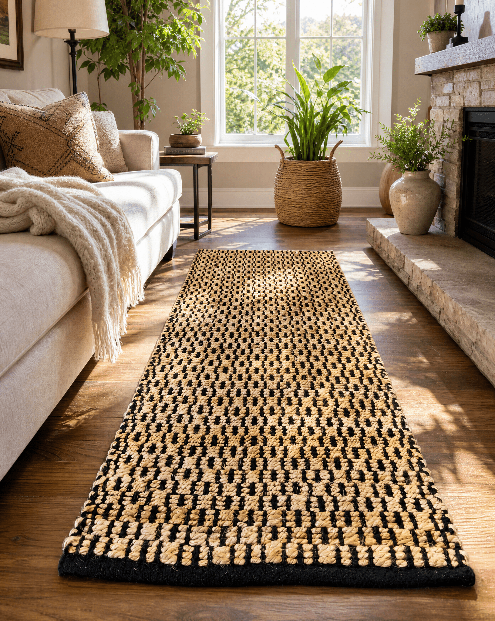 Terra Weave Cotton & Jute Rug - Art and craft furniture