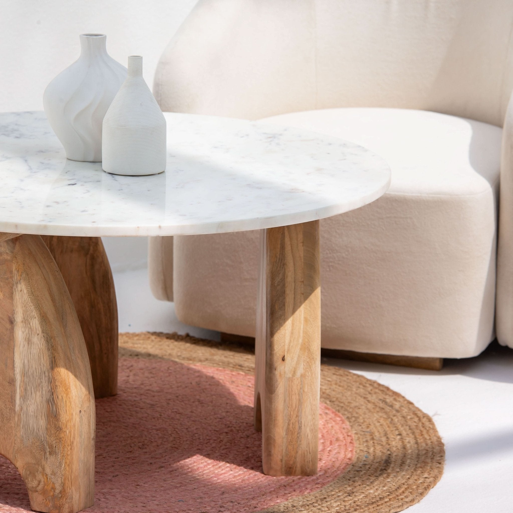 TERRALUXE MARBLE COFFEE TABLE - Art and craft furniture