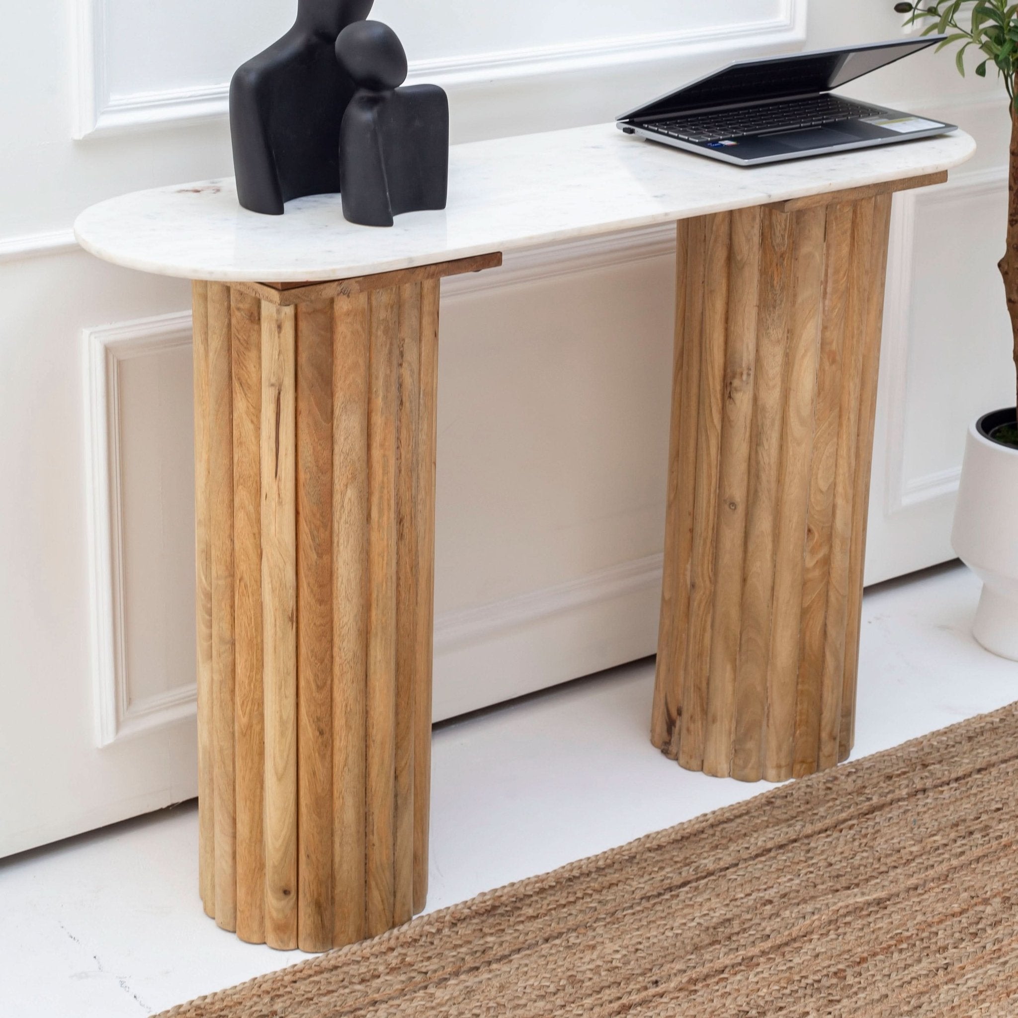 TERRALUXE MARBLE CONSOLE TABLE - Art and craft furniture