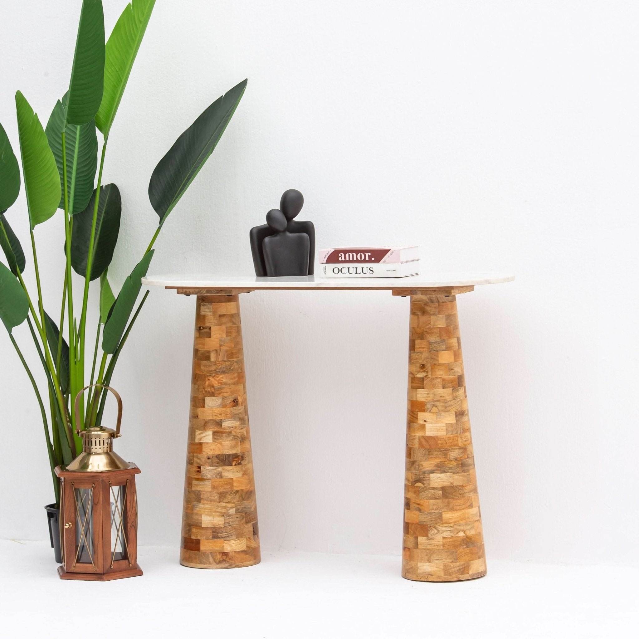 TERRALUXE MARBLE CONSOLE TABLE - Art and craft furniture