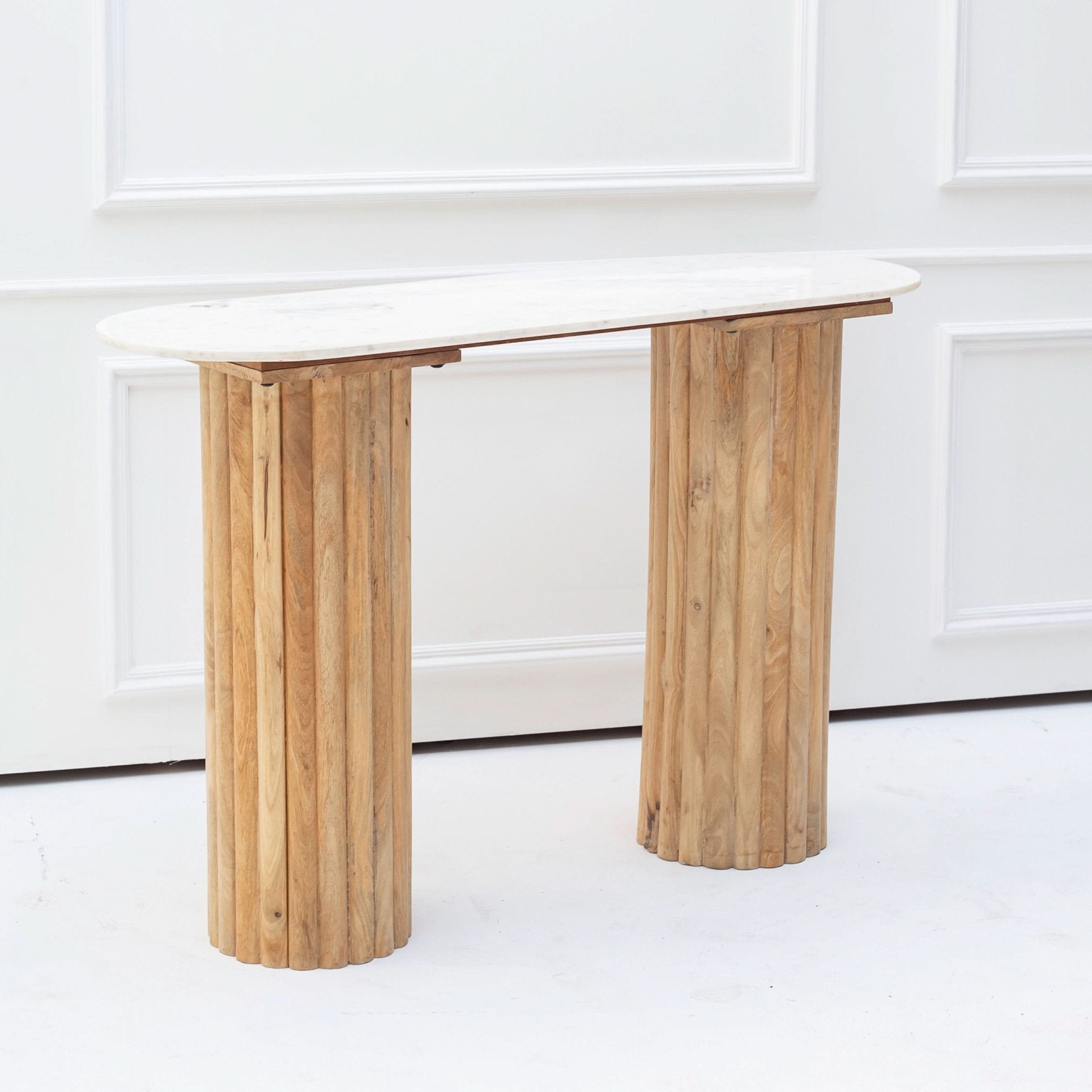 TERRALUXE MARBLE CONSOLE TABLE - Art and craft furniture