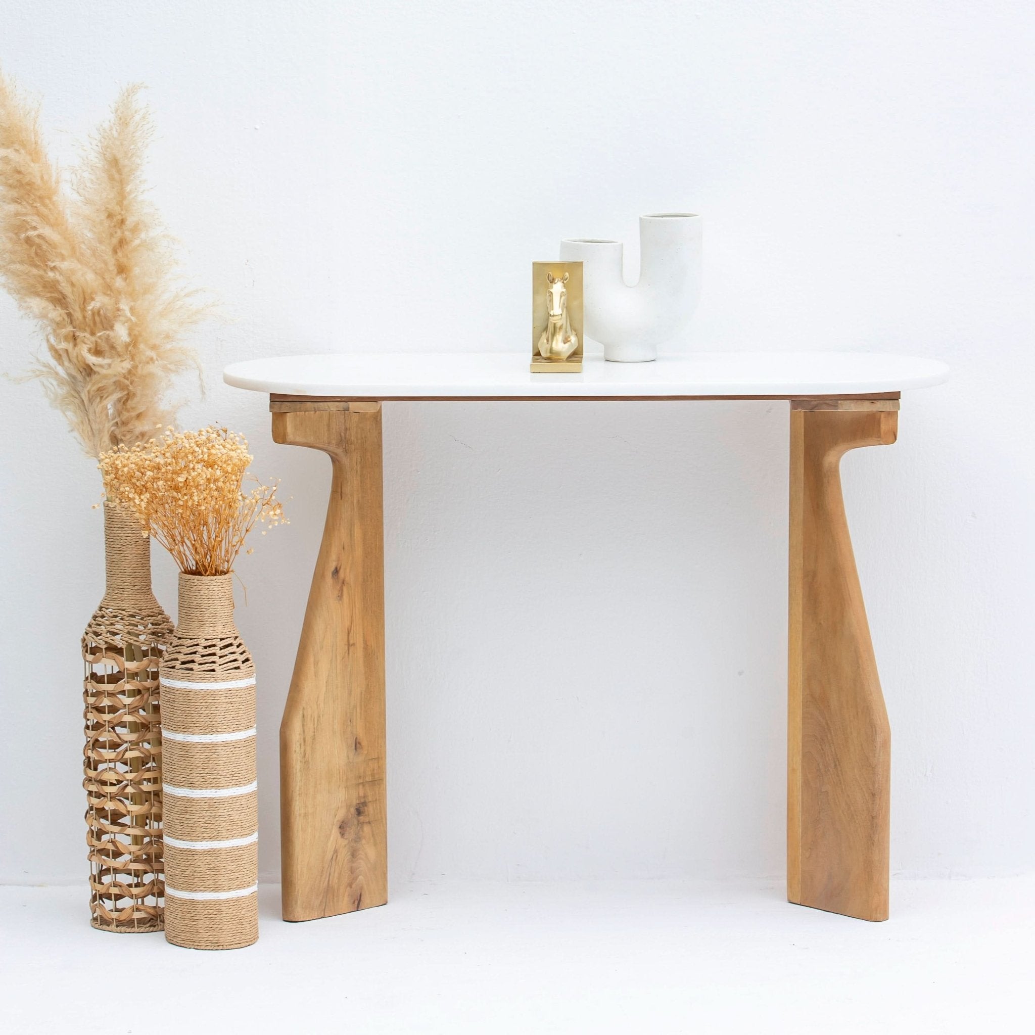 TERRALUXE MARBLE CONSOLE TABLE - Art and craft furniture