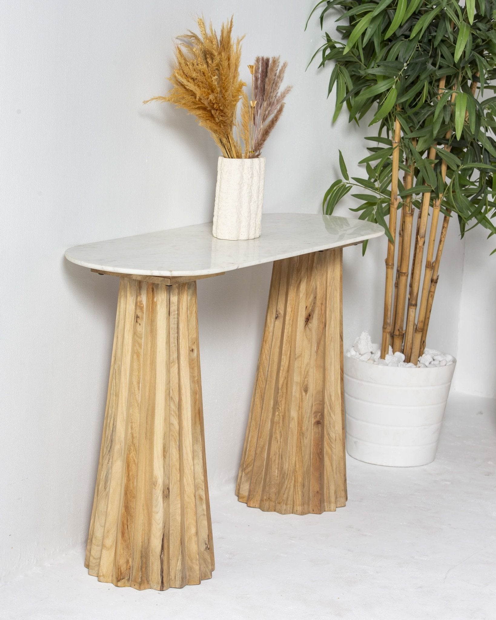 TERRALUXE MARBLE CONSOLE TABLE - Art and craft furniture