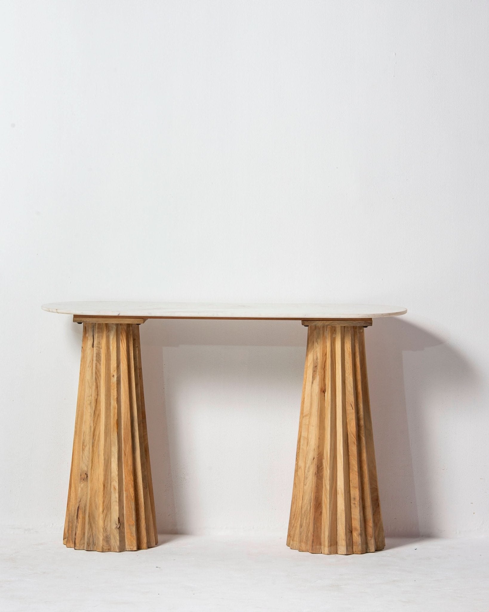 TERRALUXE MARBLE CONSOLE TABLE - Art and craft furniture
