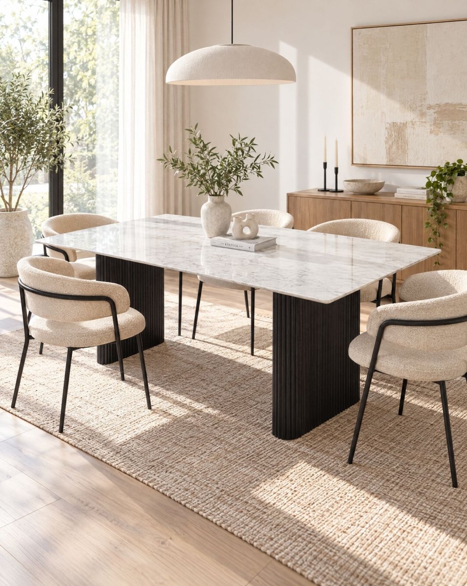 Terraluxe Marble Dining Table - Art and craft furniture