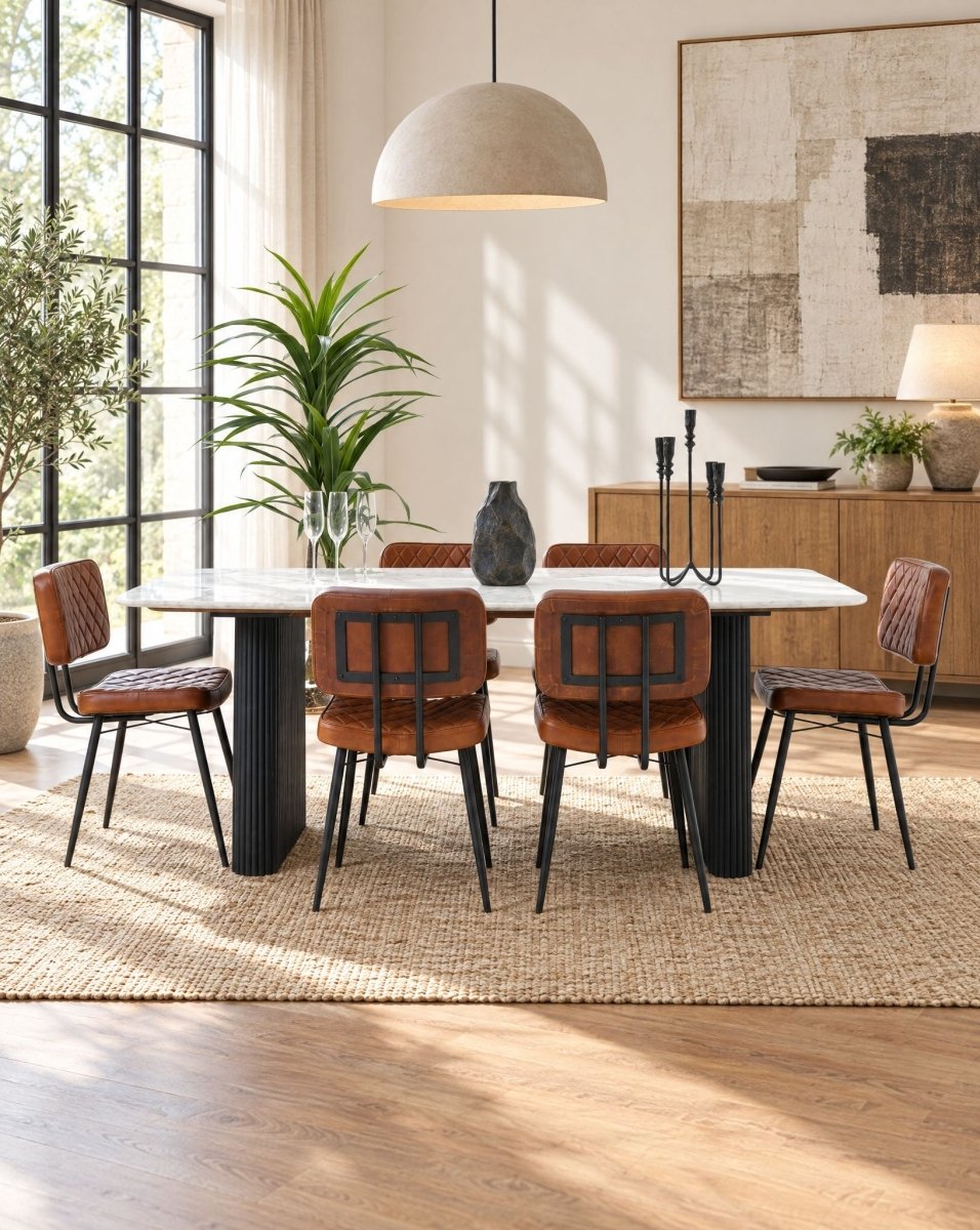 Terraluxe Marble Dining Table - Art and craft furniture