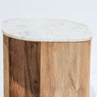 TERRALUXE MARBLE SIDE TABLE - Art and craft furniture