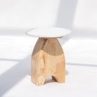 TERRALUXE MARBLE SIDE TABLE - Art and craft furniture