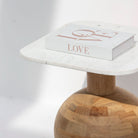 TERRALUXE MARBLE SIDE TABLE - Art and craft furniture