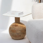 TERRALUXE MARBLE SIDE TABLE - Art and craft furniture