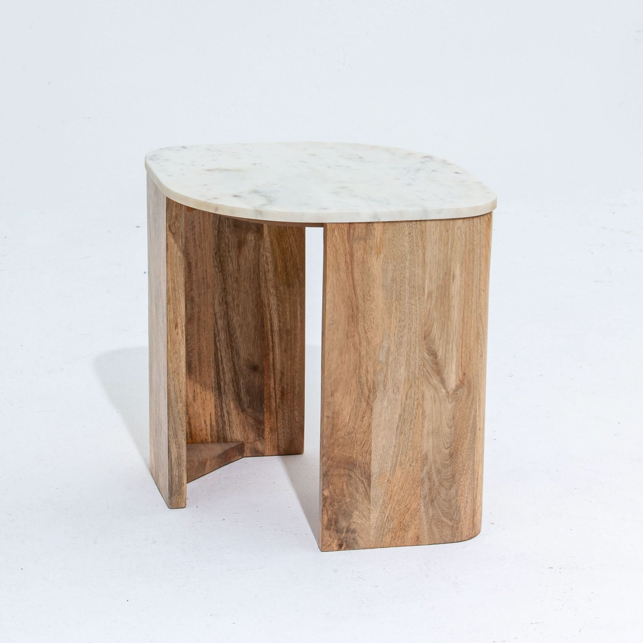 TERRALUXE MARBLE SIDE TABLE - Art and craft furniture