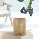 TERRALUXE MARBLE SIDE TABLE - Art and craft furniture