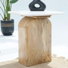 TERRALUXE MARBLE SIDE TABLE - Art and craft furniture