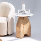 TERRALUXE MARBLE SIDE TABLE - Art and craft furniture