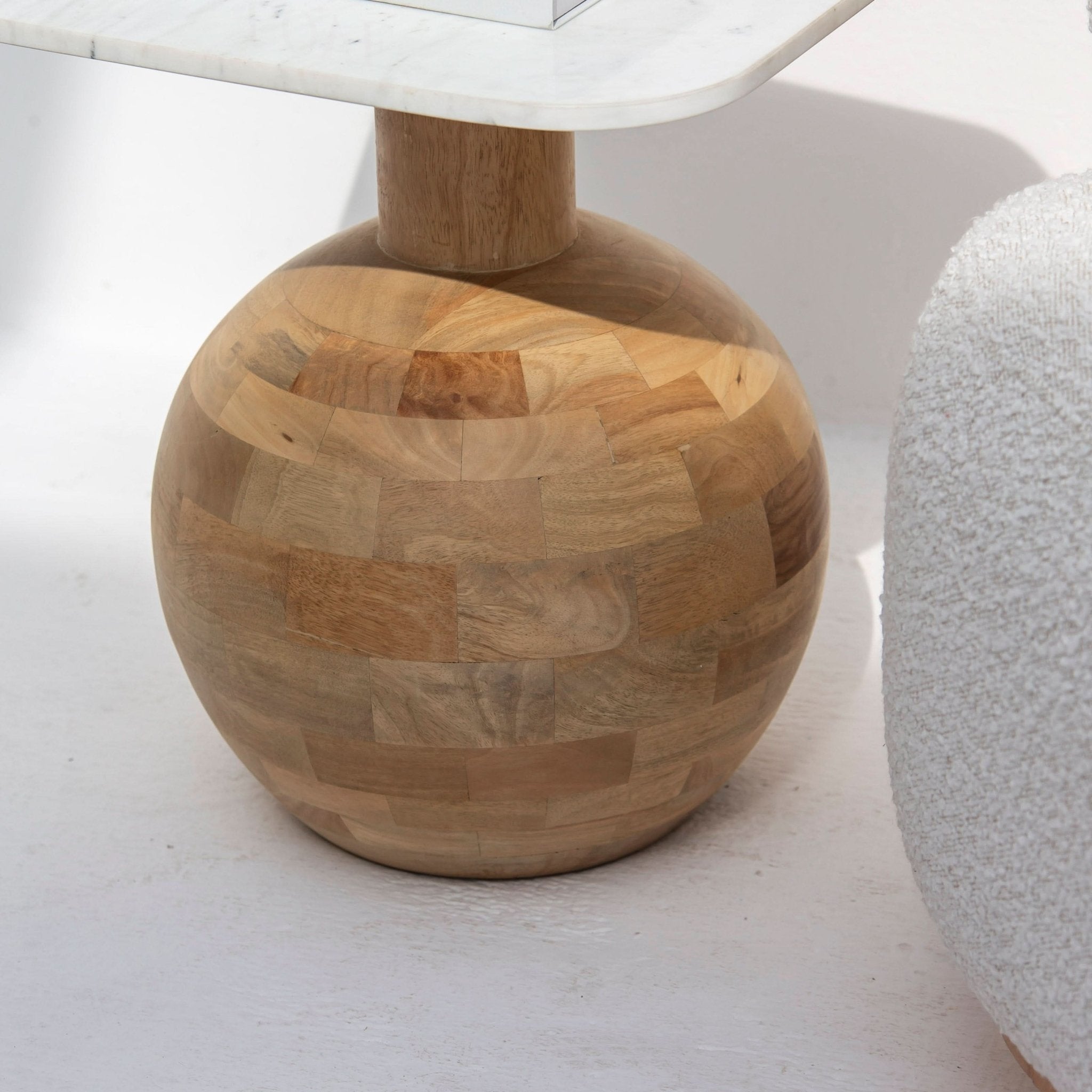 TERRALUXE MARBLE SIDE TABLE - Art and craft furniture