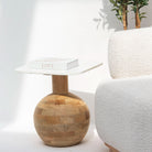 TERRALUXE MARBLE SIDE TABLE - Art and craft furniture