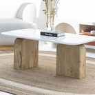 TERRALUXE MARBLE TOP COFFEE TABLE - Art and craft furniture