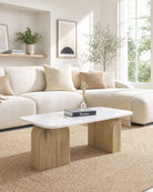 Terraluxe Marble Top Coffee Table - Art and craft furniture