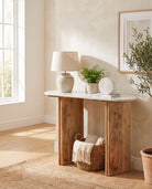 Terraluxe Marble Top Console Table - Art and craft furniture