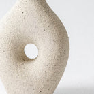 Textured Loop Vase Off White - Art and craft furniture