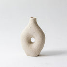 Textured Loop Vase Off White - Art and craft furniture