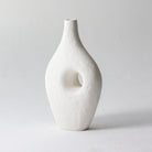 Textured Loop Vase White - Art and craft furniture