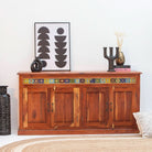 THE ARTISAN ACACIA TILE FOUR DOOR SIDEBOARD - Art and craft furniture
