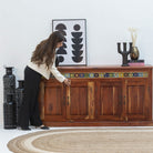 THE ARTISAN ACACIA TILE FOUR DOOR SIDEBOARD - Art and craft furniture