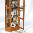 THE GRACEFUL CORNER GLASS SHOWCASE - Art and craft furniture