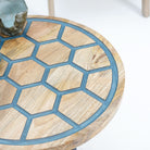 THE GRACEFUL ROUND MAHOGANY COFFEE TABLE - Art and craft furniture